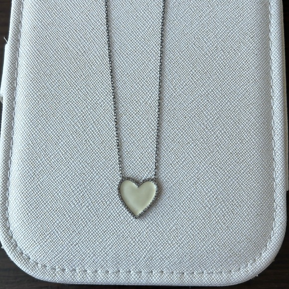 No Brand Jewelry - Heart pave Necklace